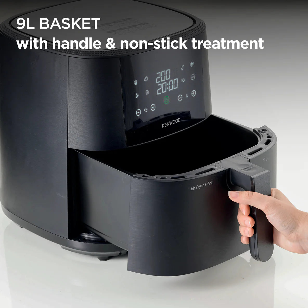 Kenwood 9L 1500W Digital Air Fryer - HFP92.000BK