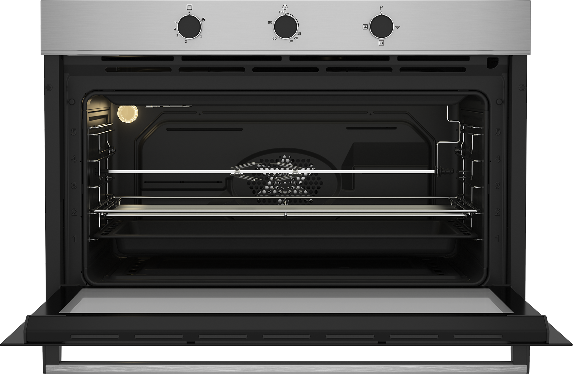 Beko 90cm 96 L Built-in Gas Oven with Gas Grill - BBWHT12106XS