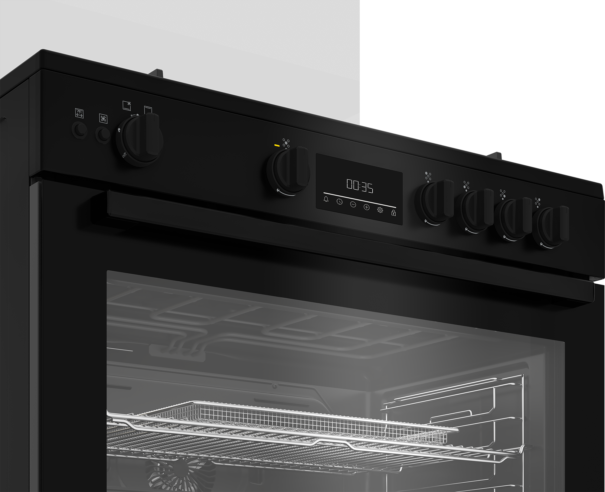 Beko 90cm 5-Burner Freestanding Gas Cooker - BGGR 11225 GB