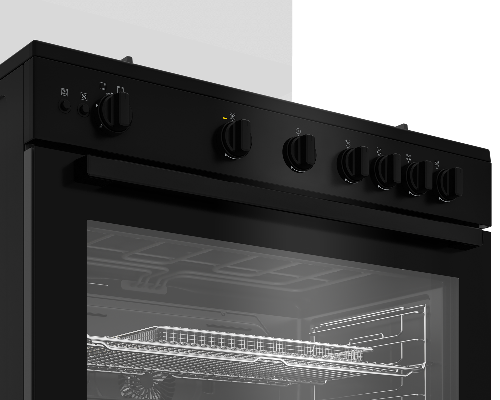 موقد غاز بيكو 5 شعلات 90 سم أسود BGGR 11125 GB