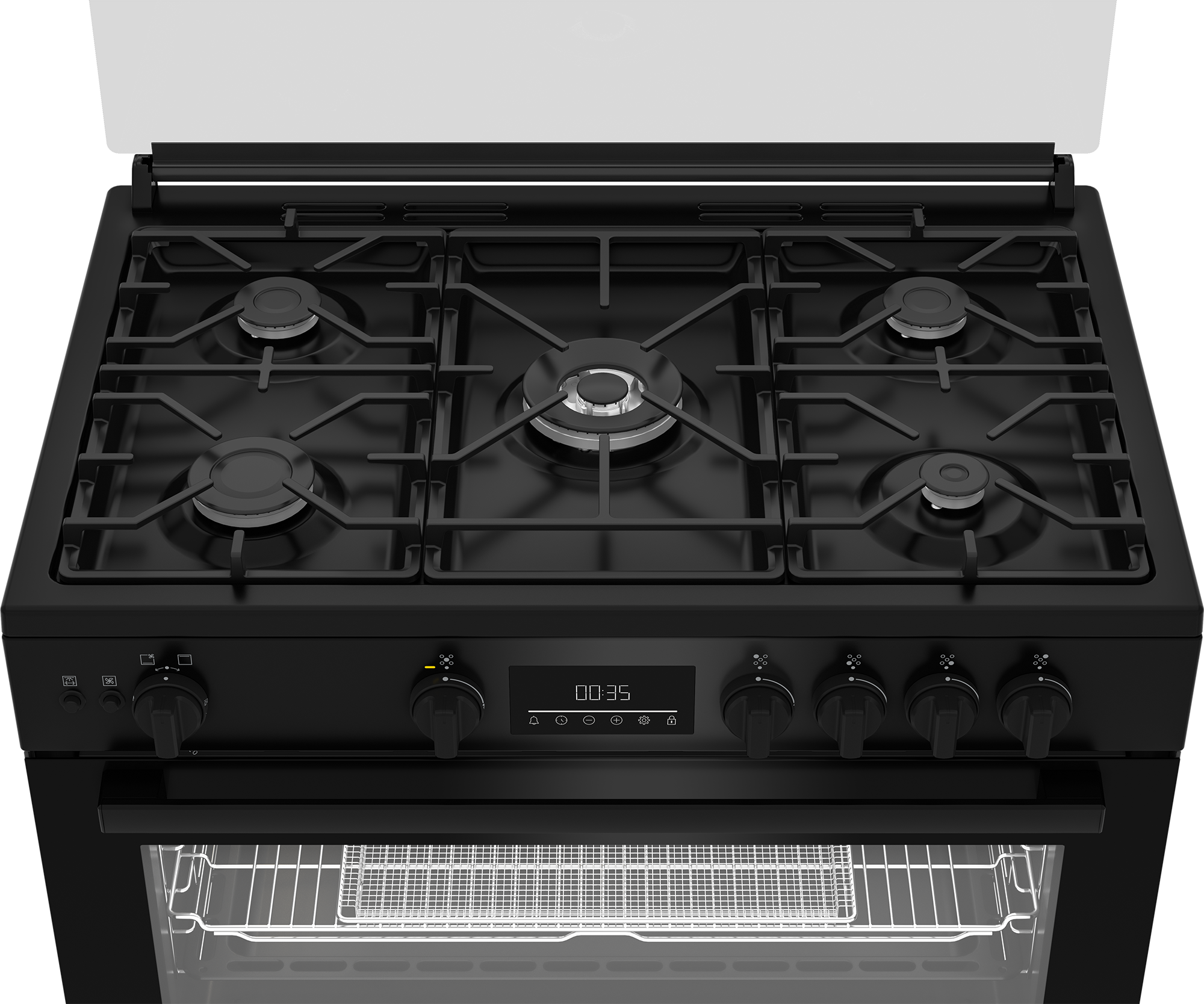 Beko 90cm 5-Burner Freestanding Gas Cooker - BGGR 11125 GB