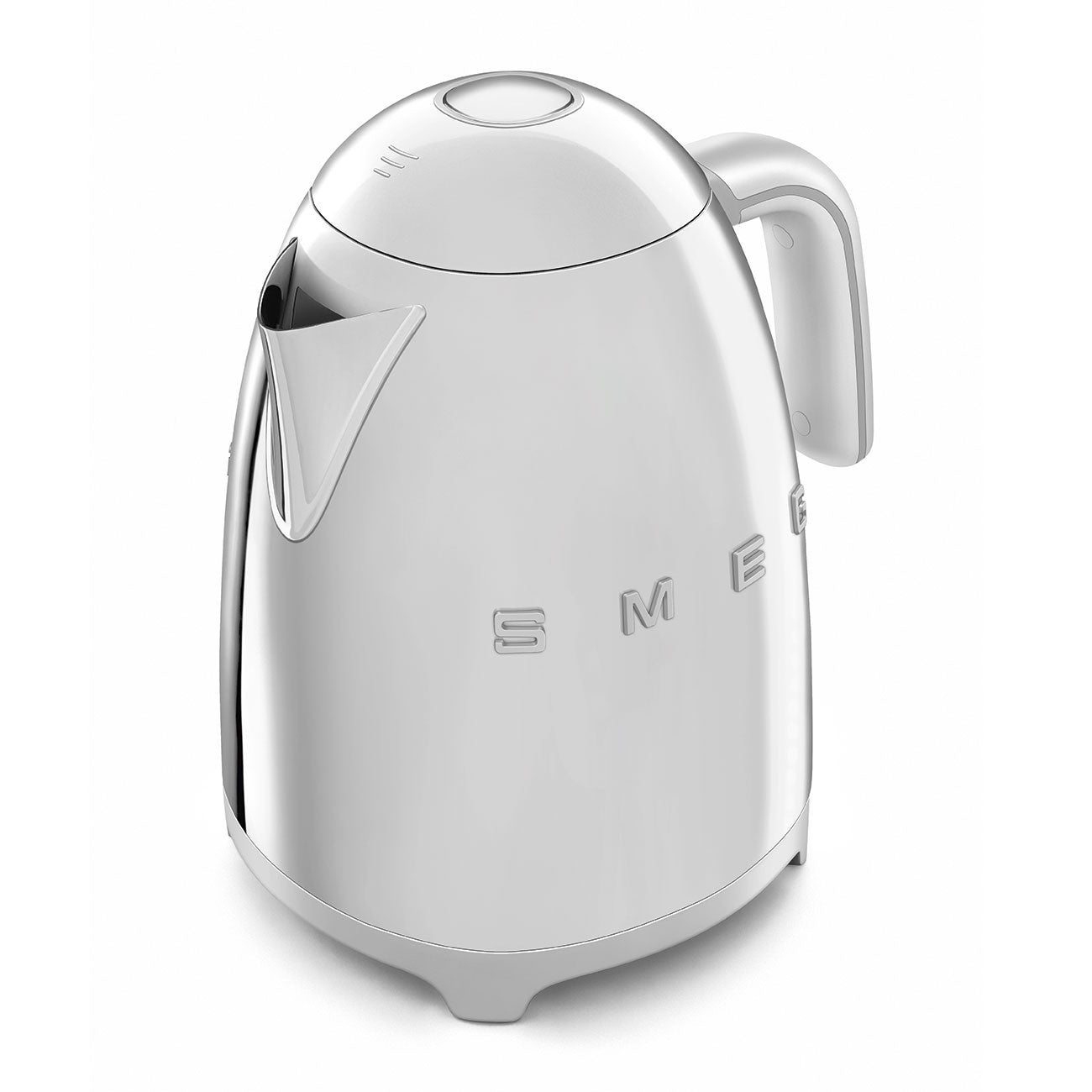 غلاية كهربائية SMEG 50's Retro Iconic سعة 1.7 لتر، 7 أكواب، من الفولاذ اللامع