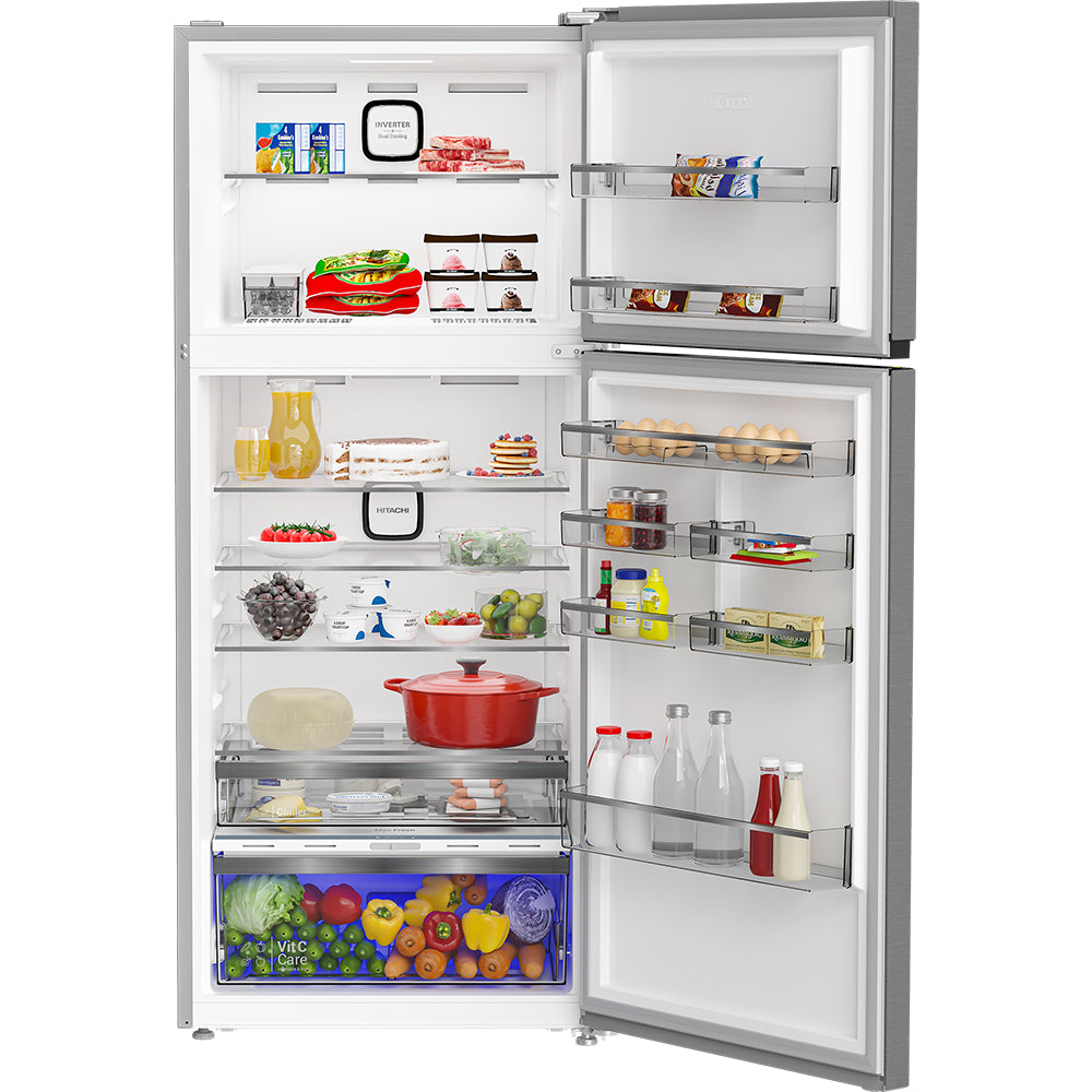 Hitachi 590L Top Freezer Inverter Refrigerator - R-V590EY2R