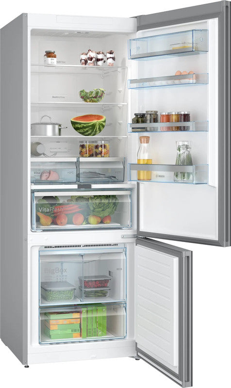 Bosch Series 6 | Bottom Freezer 505 L Glass Door Refrigerator - KGN56LB3E9