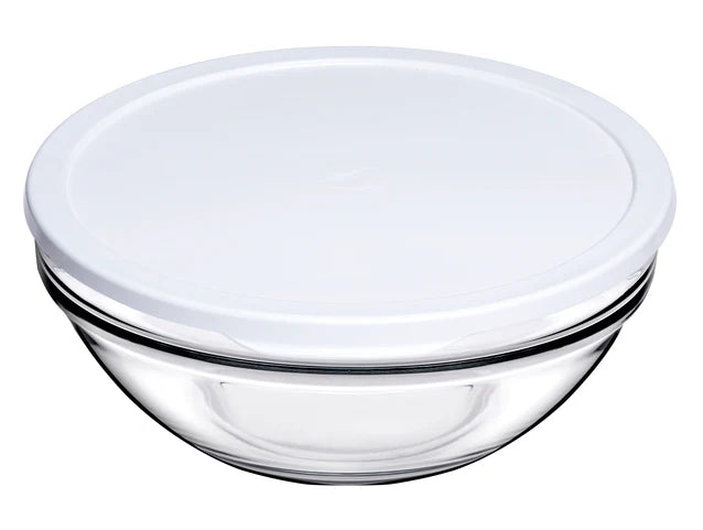Pasabahce Chef's Bowl with Cover - White, 17.2cm