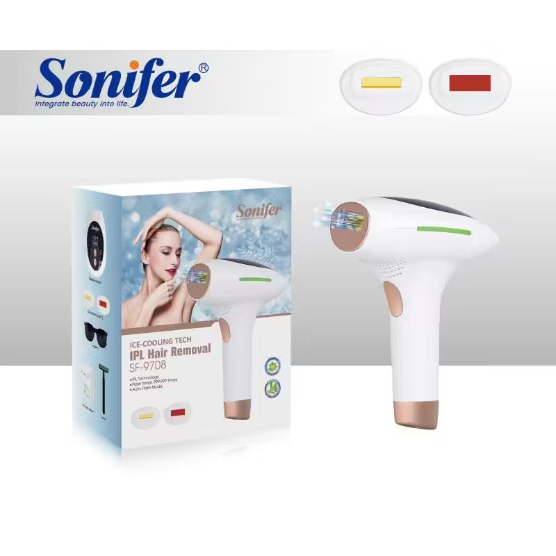 جهاز إزالة الشعر بالليزر Sonifer SF – 9708: فعال ومريح يقدم جهاز إزالة الشعر بالليزر Sonifer SF – 9708