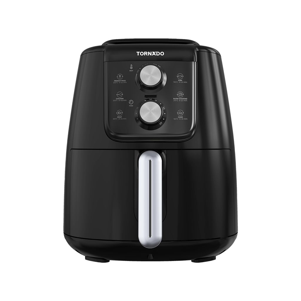 Tornado Air Fryer 4 L, 1550 W, Mechanical Control - THF-1554M-XL-BS