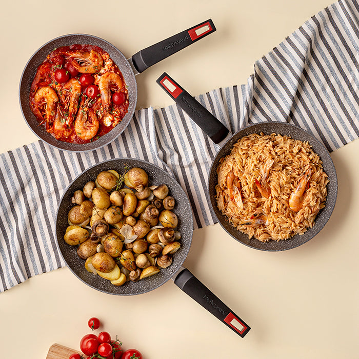 NAVA Saucepan TAURUS with lid and nonstick Made in Greece