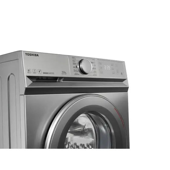 غسالة ملابس اوتوماتيك توشيبا تحمل امامي، 9 كجم - TWBL100A4EGSS