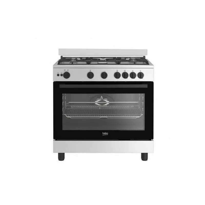 Beko 90cm 5-Burner Freestanding Gas Cooker - BGGR 11125 GB