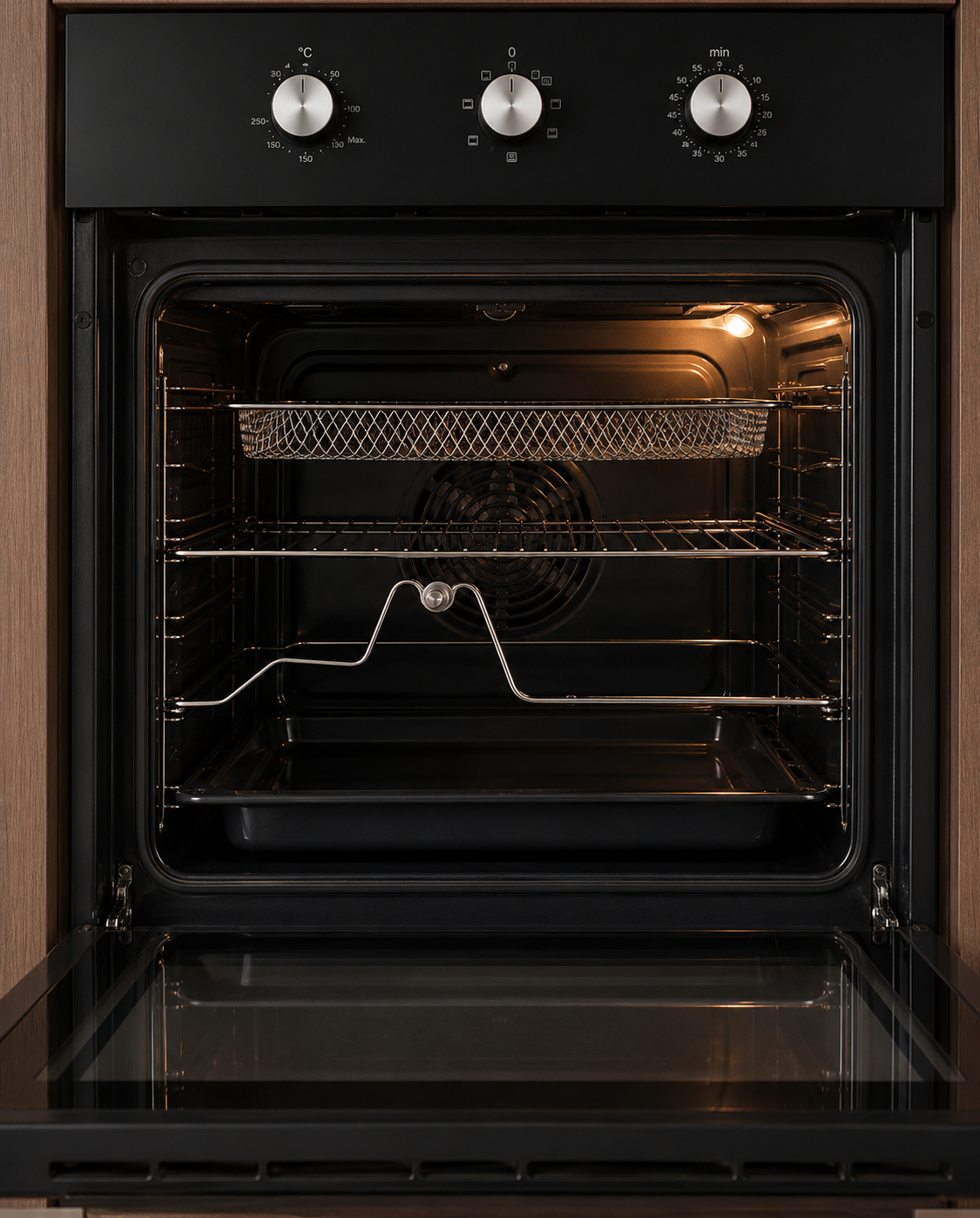 Bexel 60cm Built in Gas Oven with Gas Grill & Air Fryer - ESV 60 M Black