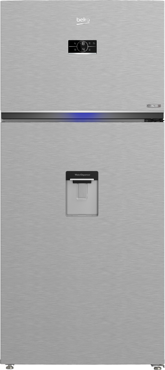 Beko Top Freezer 630 L Stainless Inverter Refrigerator with Water Dispenser - RDNE650E60XP