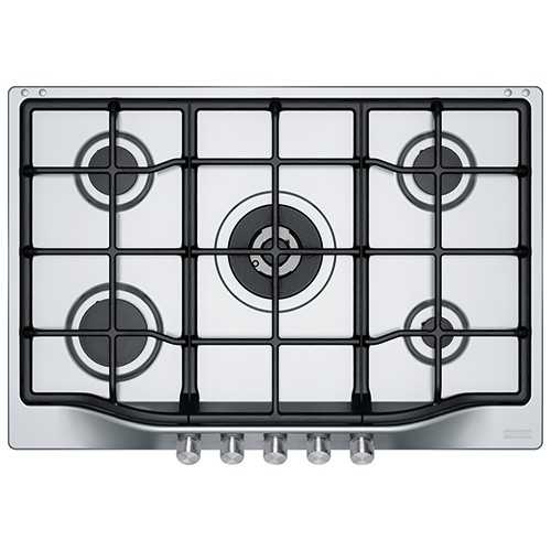 Franke Built-in Gas Hob 5 Burners 75 cm Cast Iron Stainless Trend Line FHTL 755 4G TC XS C