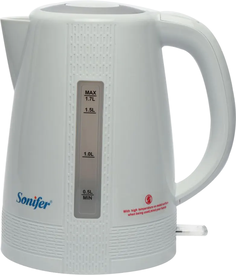 Sonifer Electric Water Kettle, 1.7 Liter, 2200 Watt, White SF-2035