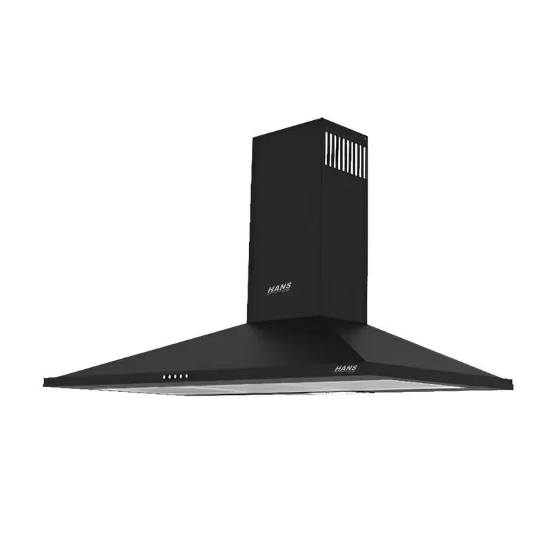 هانز شفاط 90 سم بمدخنة بقوة 1000 م3/ساعة 3 سرعات Vento-Black
