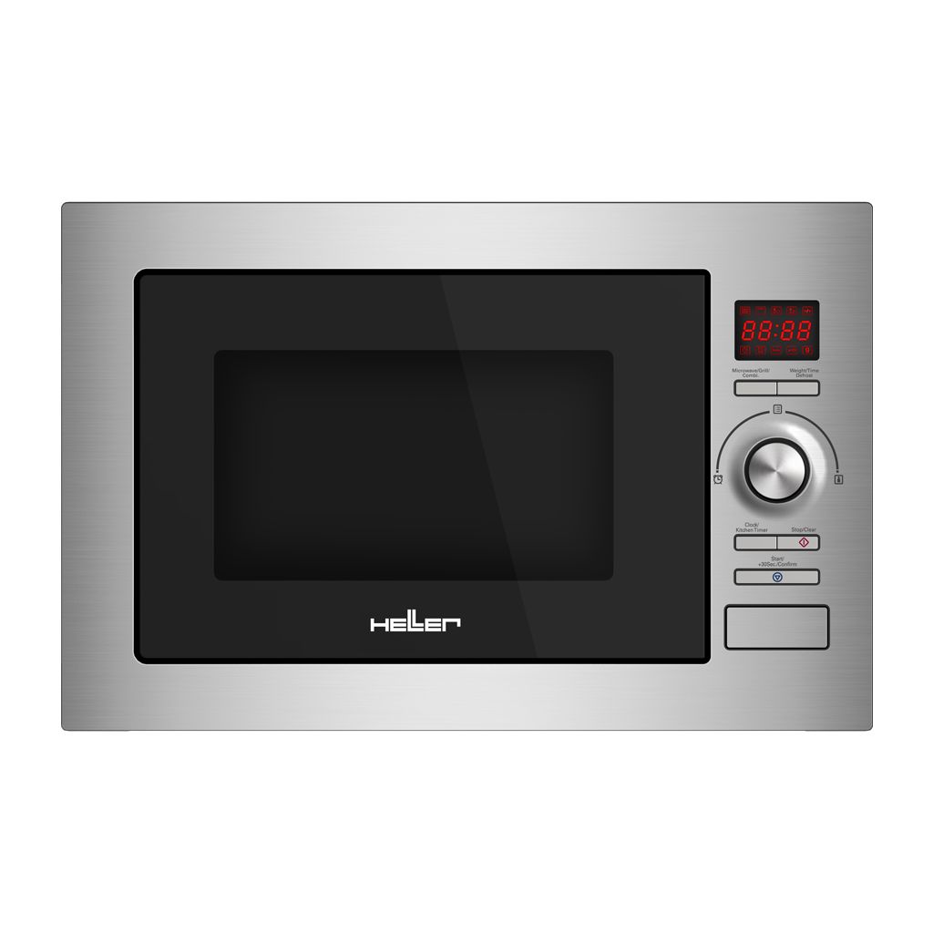 Heller 25L 60cm 900W Built-In Digital Microwave - HMBN-25G-SL