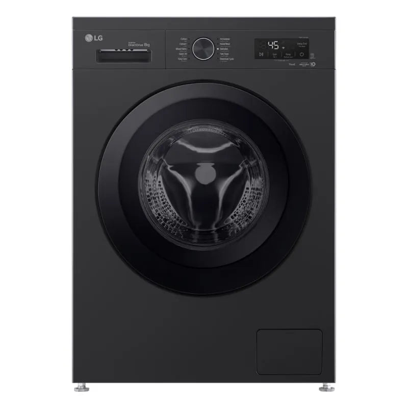 LG 8 kg Front Load Washing Machine 1400RPM, ThinQ (Wi-Fi) Onyx Black F4Y2TYGYZ