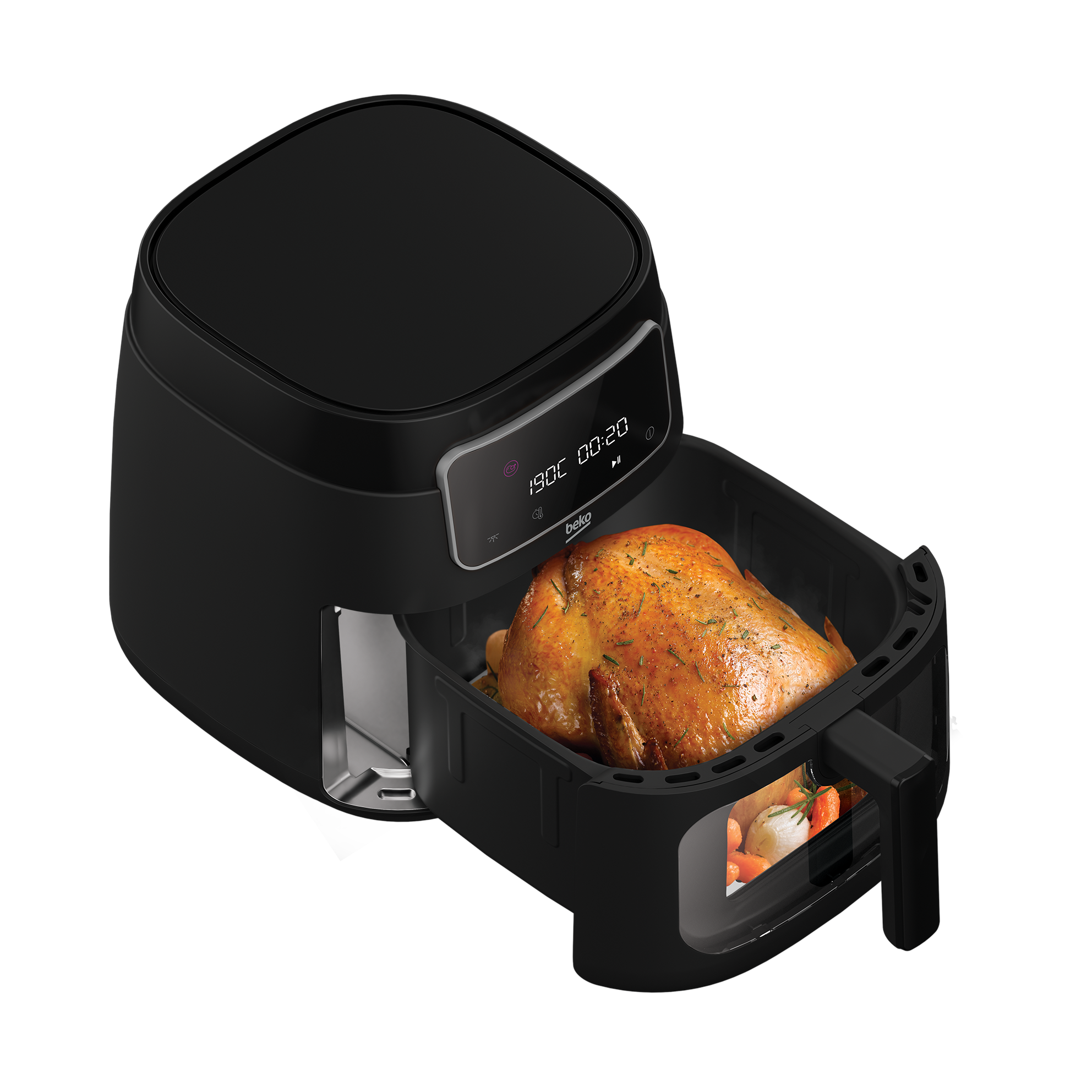 Beko Digital Air Fryer, 7.6 Liters, 1750 Watt, Black - FRL 3374 B