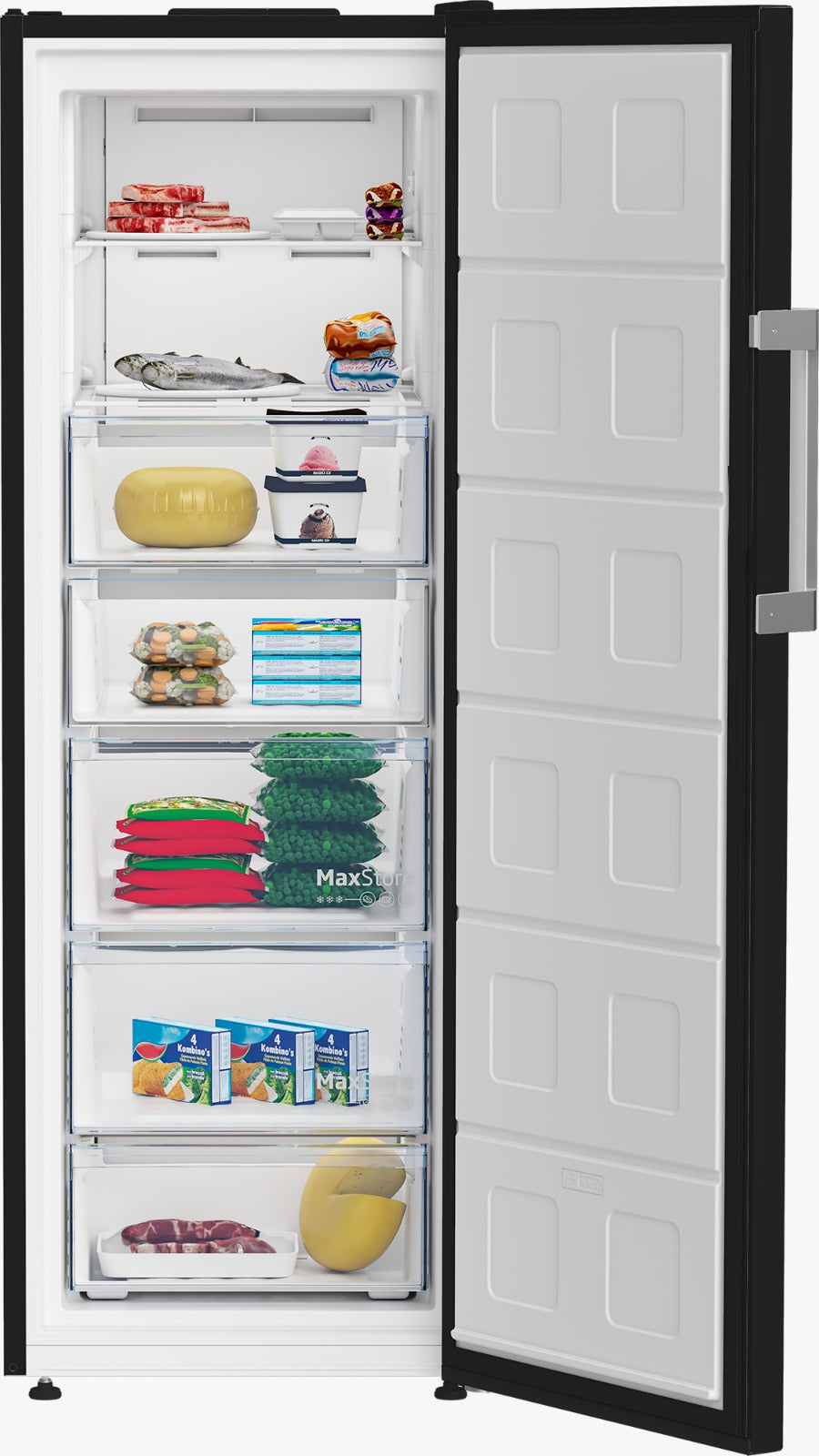 Beko 220L 6-Drawer Upright Deep Freezer - B3RFNE274B