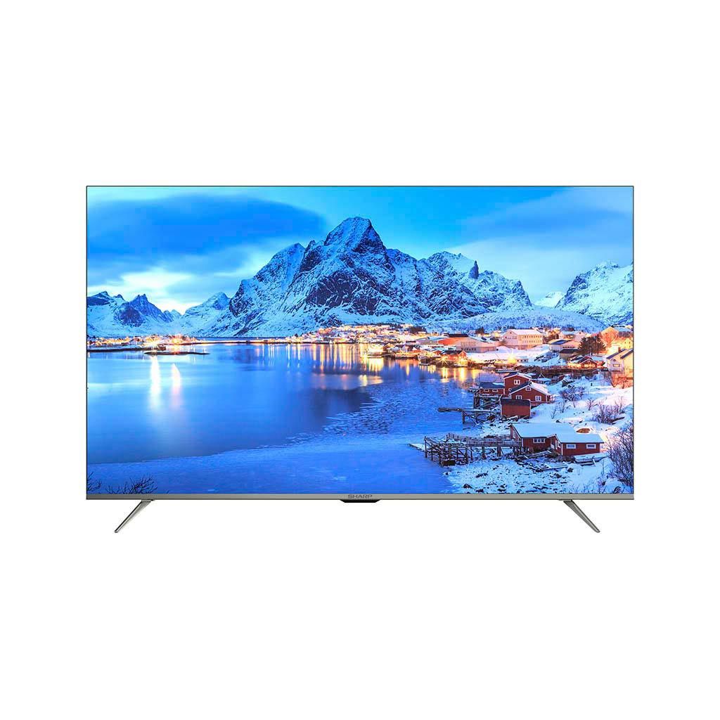 Sharp 50 Inch 4K Frameless Smart LED TV with Built-in Receiver - 4T-C50DL6EX