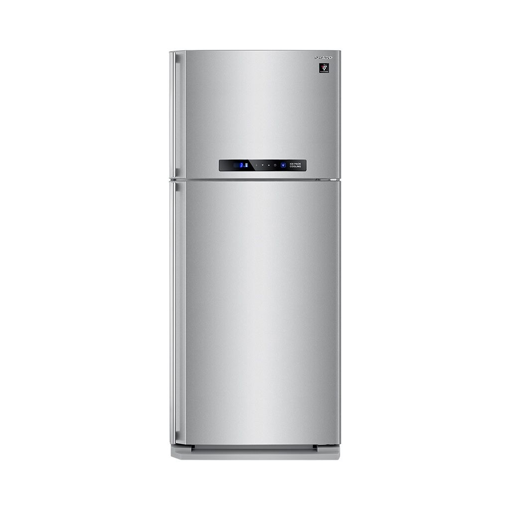 Sharp Top Freezer 450 L Refrigerator with Plasmacluster Technology and Digital Control Panel - SJ-PC58A(SL)