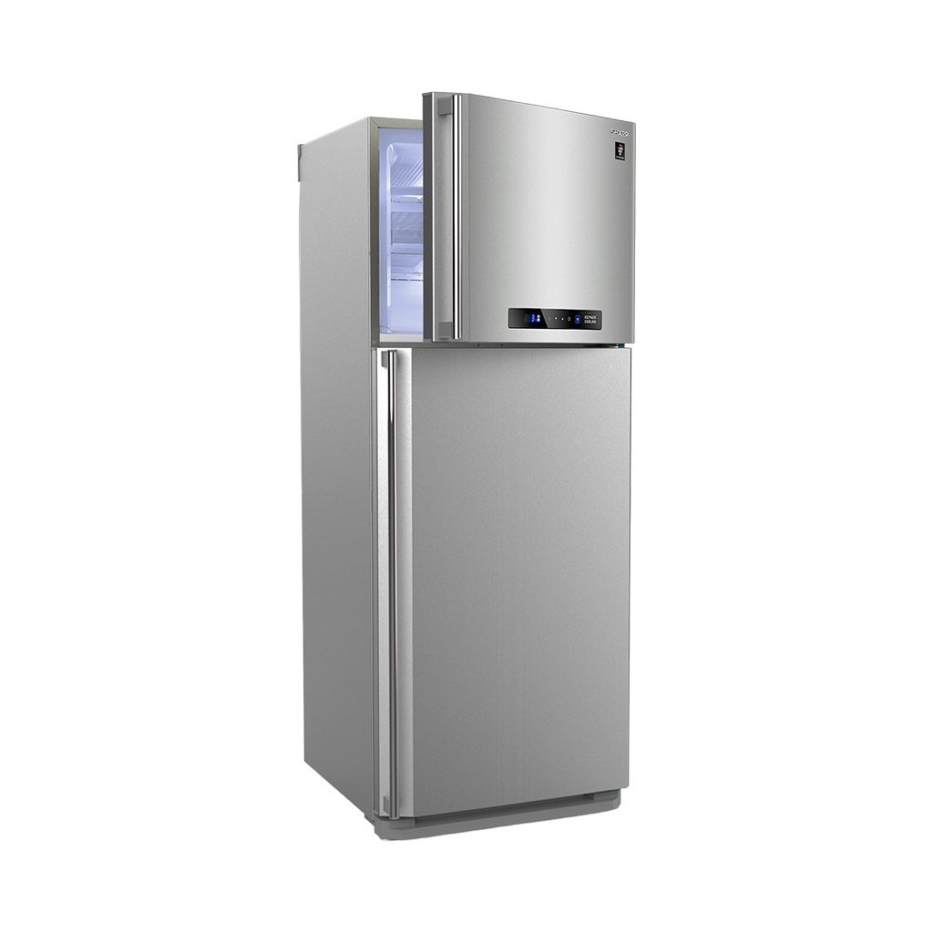 Sharp Top Freezer 450 L Refrigerator with Plasmacluster Technology and Digital Control Panel - SJ-PC58A(SL)