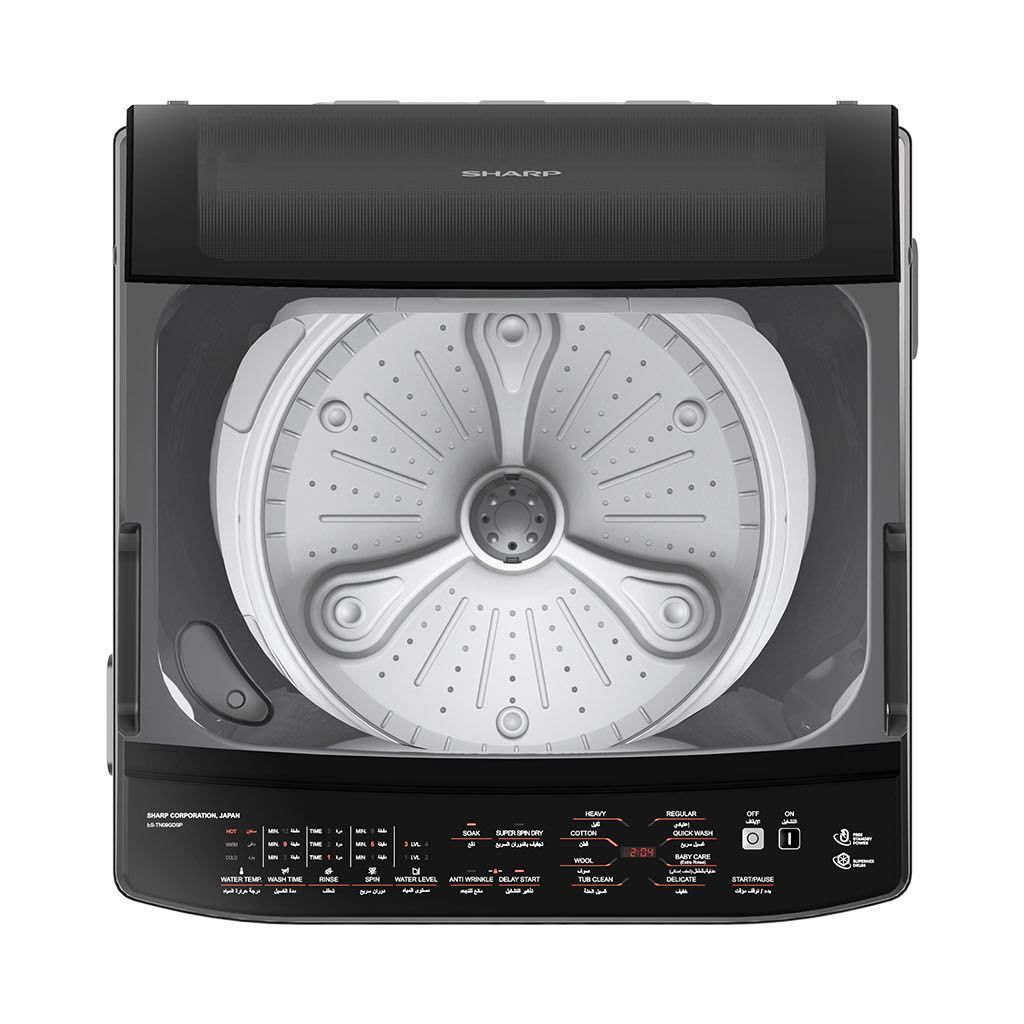 Sharp 9 KG Top Loading Washing Machine with Drain Pump - ES-TN09GDSP