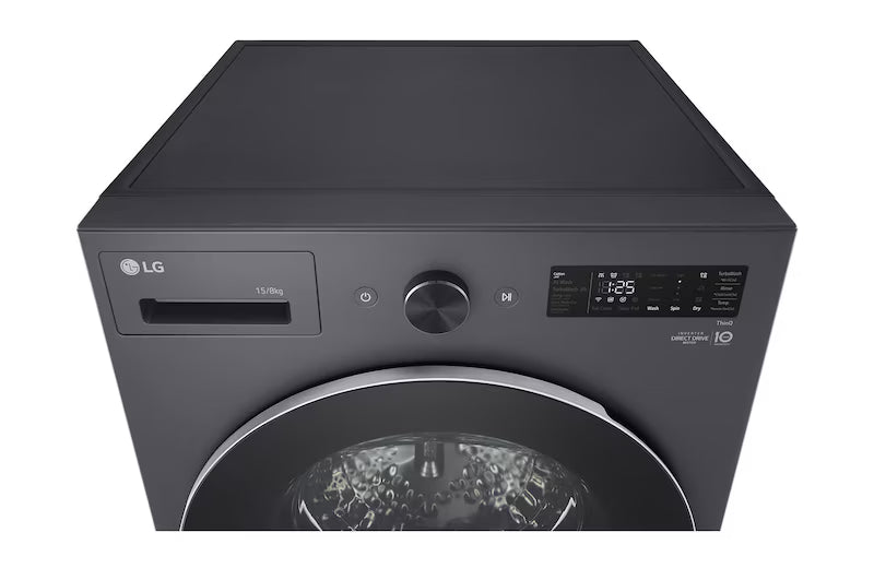  LG غسالة ومجفف تحميل أمامي 15/8 كجم إسينس غرافيت