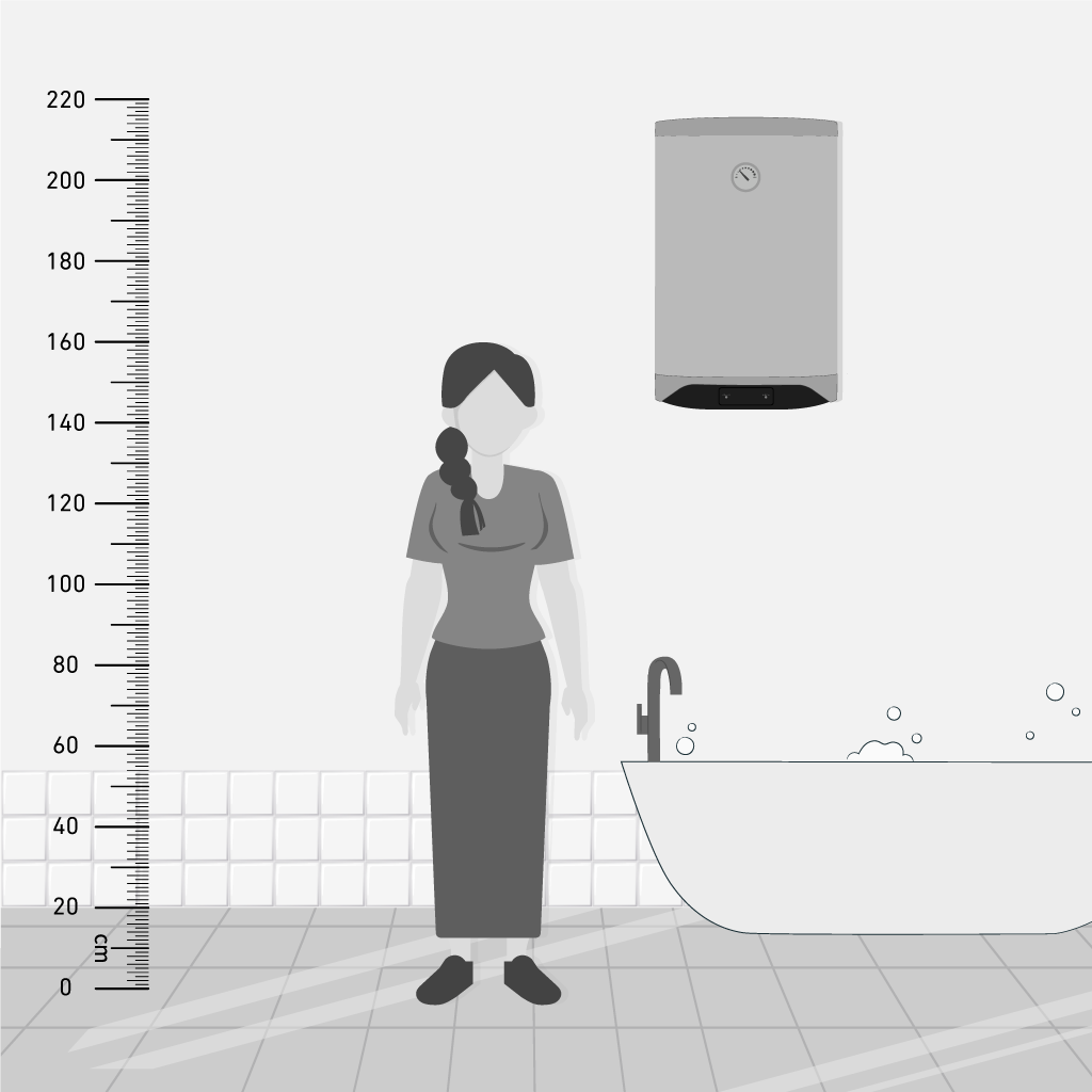 Tornado 65 L 1800 Watt Electric Water Heater - EWH-S65CSE-S