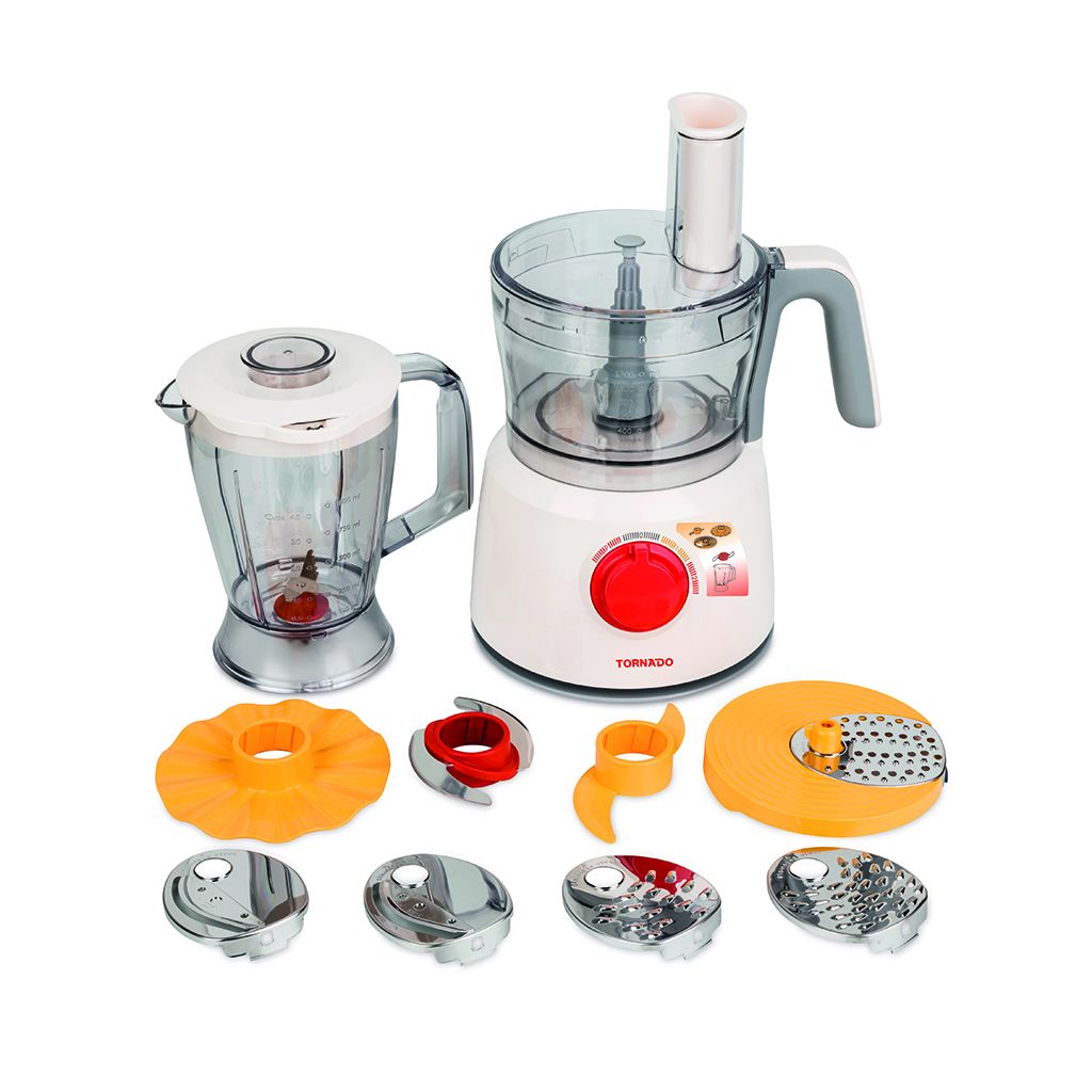 Tornado 1000 Watt, 1.2 L Bowl, 1 L Jar Food Processor - TFP-1000CC