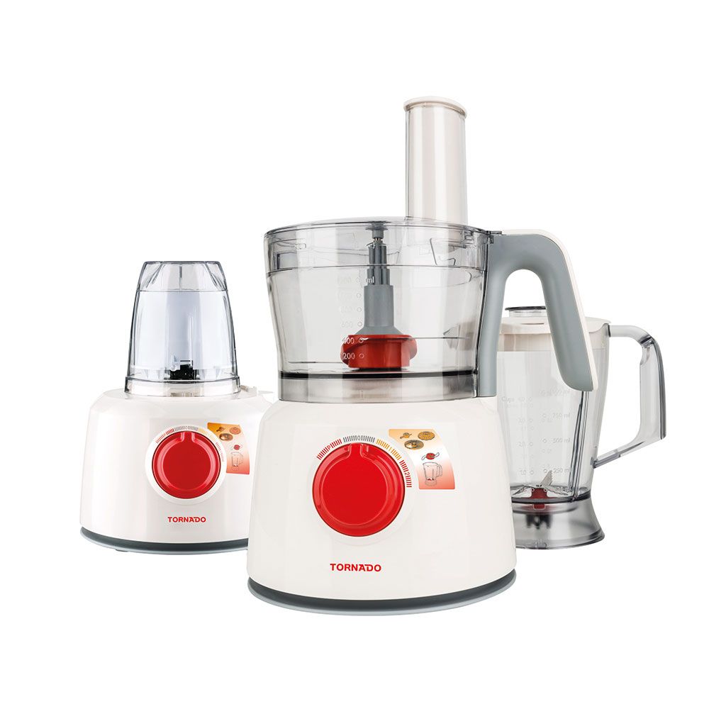 Tornado 1000 Watt, 1.2 L Bowl, 1 L Jar Food Processor - TFP-1000CC