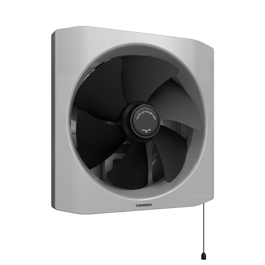 TORNADO Kitchen Ventilating Fan 20 cm Black x Grey TVH-20BG