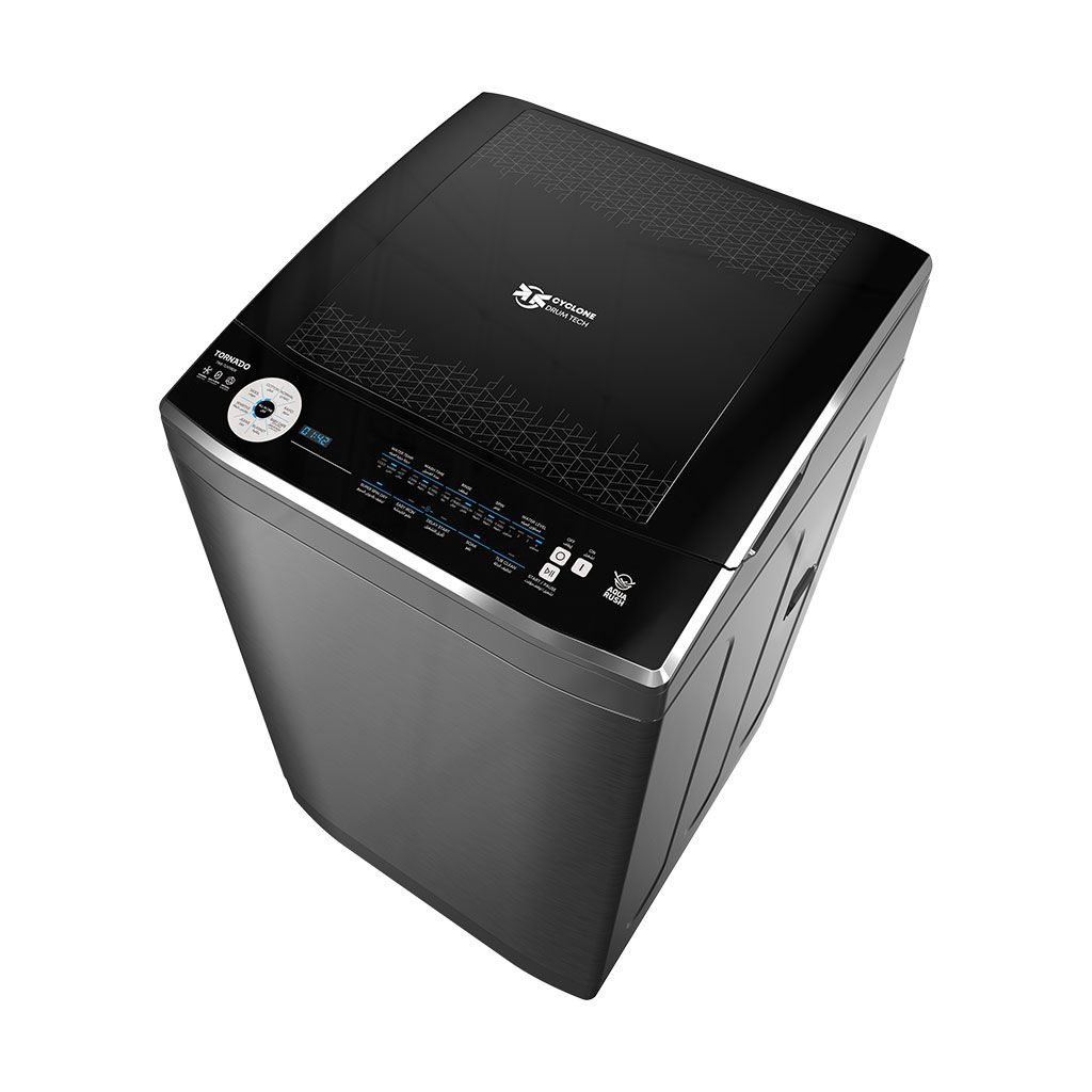 TORNADO Washing Machine 11 Kg Pump Dark Silver TWE-TLN11RDS