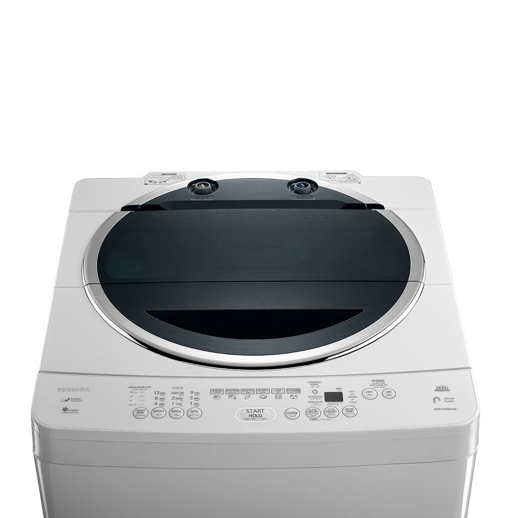 Toshiba 10 KG Top Loading Washing Machine with Pump - AEW-E1050SUP(SS)