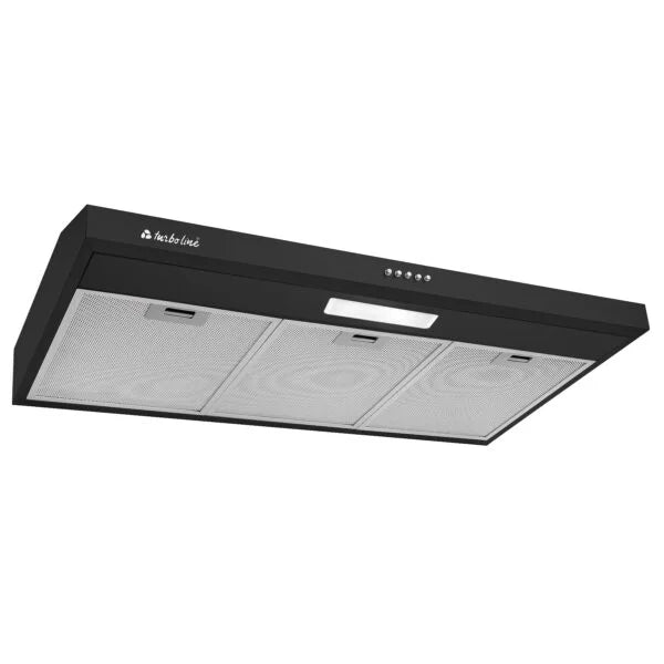 Turboline Built-in Flat Cooker Hood, 90 cm, 650 m³/h, Black
