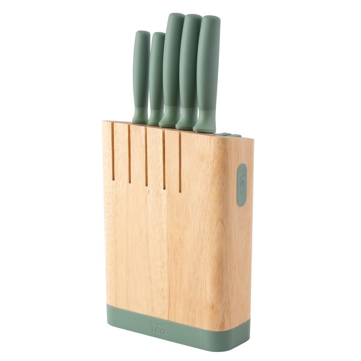 Barg HOFF6-pc knife block set Forest - Leo Made in  Belgium